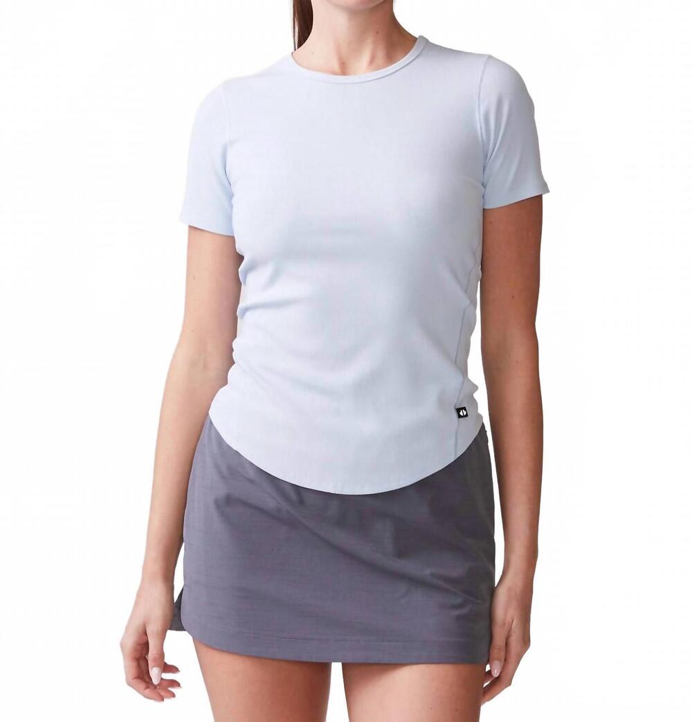 NEW TAVI essential ladder stitch tee in frost